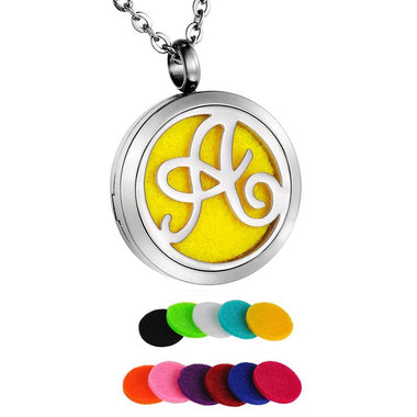 Personalized Letter's Essential Oil Pendant Necklace