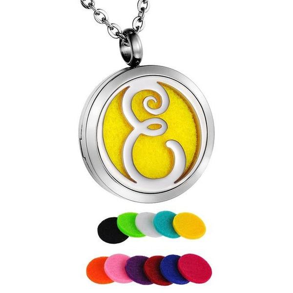 Personalized Letter's Essential Oil Pendant Necklace