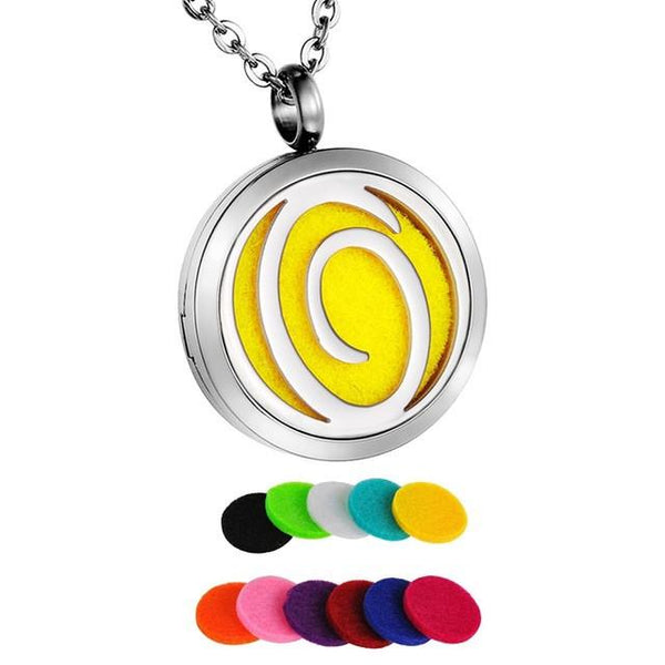 Personalized Letter's Essential Oil Pendant Necklace